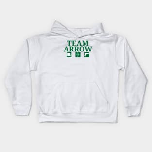 Team Arrow - Symbols w/ Text - Weapons Kids Hoodie